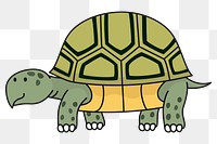 Turtle png illustration, transparent background. Free public domain CC0 image.