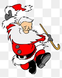 Santa Claus png illustration, transparent background. Free public domain CC0 image.