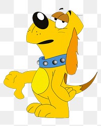 Thumbs down dog png illustration, transparent background. Free public domain CC0 image.