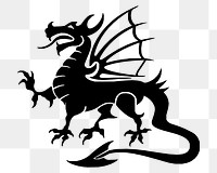 Dragon png illustration, transparent background. Free public domain CC0 image.