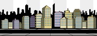City building png illustration, transparent background. Free public domain CC0 image.