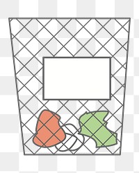 No littering png illustration, transparent background. Free public domain CC0 image.