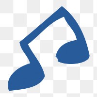 Music note png illustration, transparent background. Free public domain CC0 image.