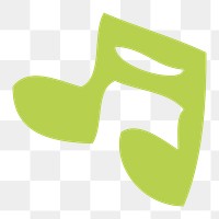 Music note png illustration, transparent background. Free public domain CC0 image.