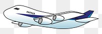 Plane png illustration, transparent background. Free public domain CC0 image.