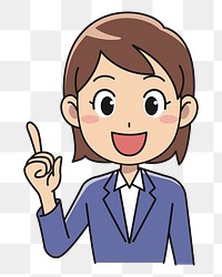 Businesswoman png illustration, transparent background. Free public domain CC0 image.