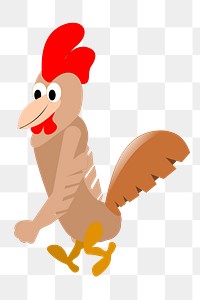 Rooster png illustration, transparent background. Free public domain CC0 image.