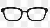 Eye glasses png illustration, transparent background. Free public domain CC0 image.