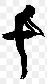 Ballerina png illustration, transparent background. Free public domain CC0 image.