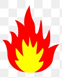 Fire png illustration, transparent background. Free public domain CC0 image.