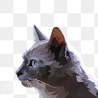 Cat png illustration, transparent background. Free public domain CC0 image.