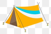 Tent png illustration, transparent background. Free public domain CC0 image.