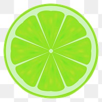 Lime png illustration, transparent background. Free public domain CC0 image.