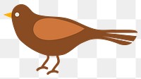 Bird png illustration, transparent background. Free public domain CC0 image.