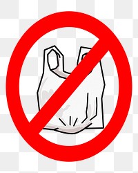 No plastic bag png sticker, transparent background. Free public domain CC0 image.