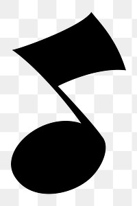 Music note png sticker, transparent background. Free public domain CC0 image.