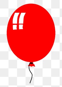 Balloon png sticker, transparent background. Free public domain CC0 image.