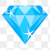 Diamond png sticker, transparent background. Free public domain CC0 image.