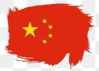 China flag png sticker, transparent background. Free public domain CC0 image.