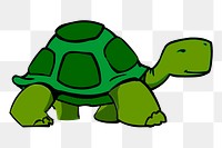 Tortoise animal png sticker, transparent background. Free public domain CC0 image.