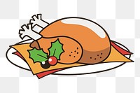 Turkey  png clipart illustration, transparent background. Free public domain CC0 image.