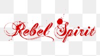 Rebel spirit png sticker, transparent background. Free public domain CC0 image.