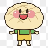 Cute bread png sticker, transparent background. Free public domain CC0 image.