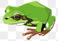 Frog png sticker, transparent background. Free public domain CC0 image.