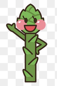 Vegetable cartoon png sticker, transparent background. Free public domain CC0 image.