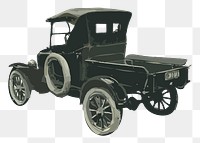 Classic car  png clipart illustration, transparent background. Free public domain CC0 image.