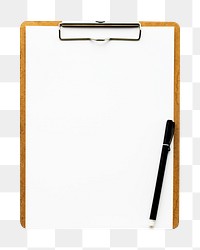 PNG paper clipboard, collage element, transparent background