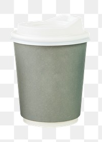 PNG Coffee paper cup, collage element, transparent background