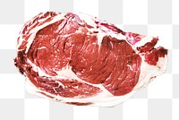 Beef steak png sticker, transparent background