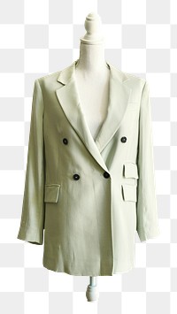 White blazer png mannequin, transparent background