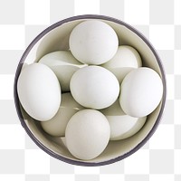 White eggs png, transparent background