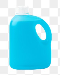 Blue gallon png container sticker, transparent background