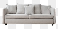 Minimal sofa furniture png sticker, transparent background