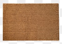 Brown doormat png sticker, transparent background