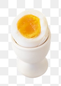 Boiled egg png sticker, transparent background