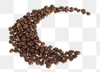 Coffee beans png, transparent background