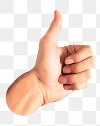 Thumbs up hand png, transparent background