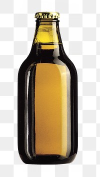 Beer bottle png, transparent background