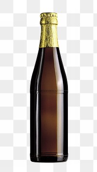 Beer bottle png, transparent background