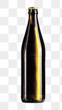 Beer bottle png, transparent background