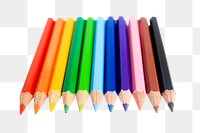 PNG colouring pencils, collage element, transparent background