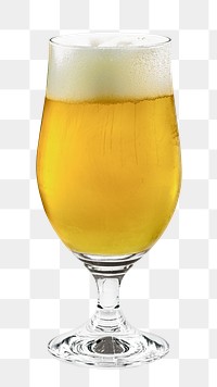 Beer glass png, transparent background