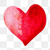 Rustic heart png, transparent background