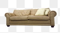 Sofa home furniture png, transparent background