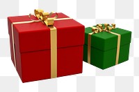 Christmas presents png sticker, transparent background