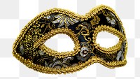 Masquerade mask png party sticker, transparent background